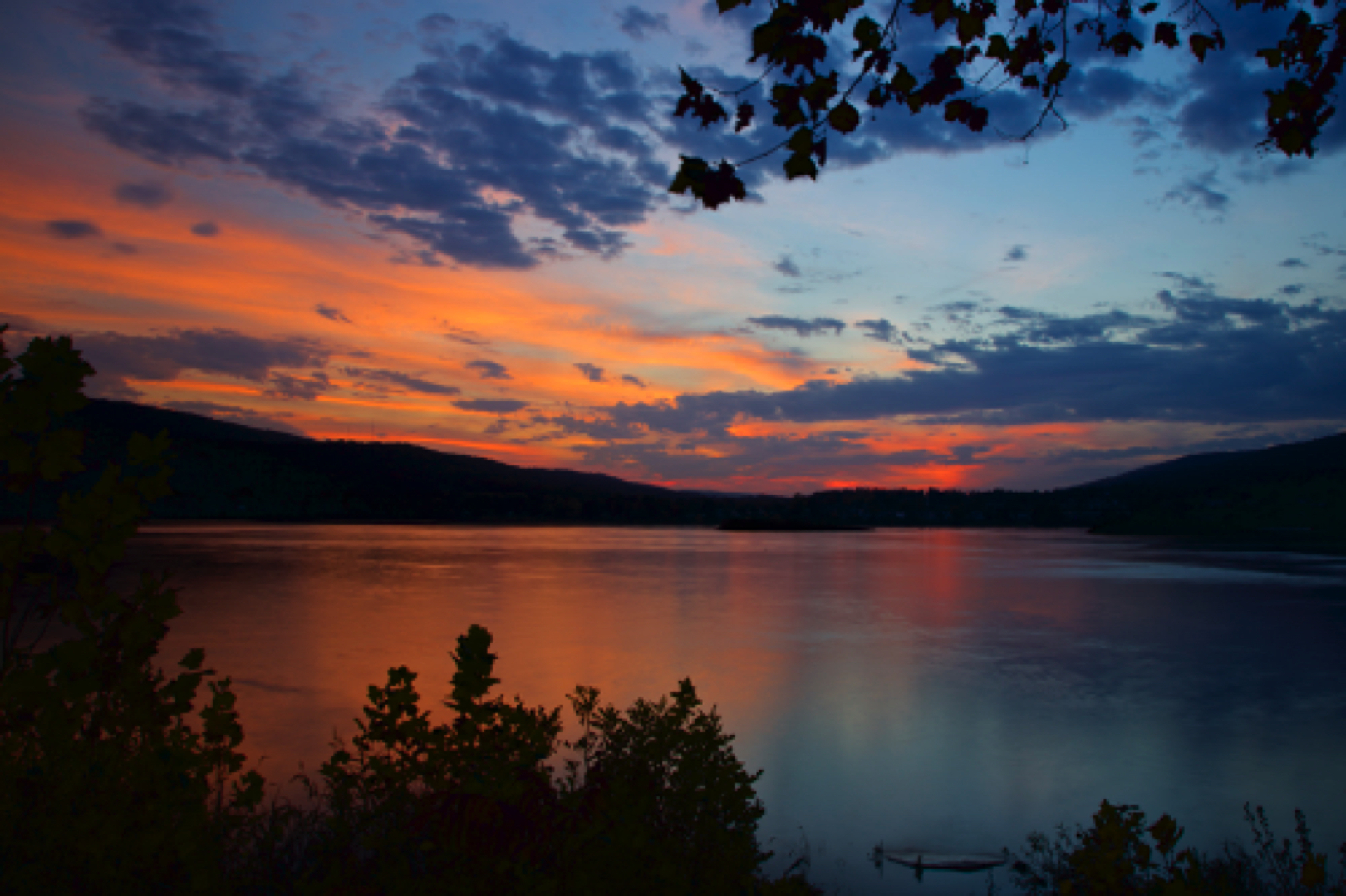 Sunset over the Susquehanna River, PA